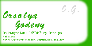 orsolya godeny business card